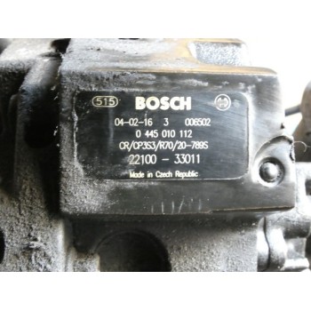 CODICE MOTORE 1ND - MOTORE SEMICOMPLETO - TOYOTA YARIS MK2 - 1,4 D - 66KW - ANNO 2005 - 2011 - IMPIANTO BOSCH - COD 0445010112 -