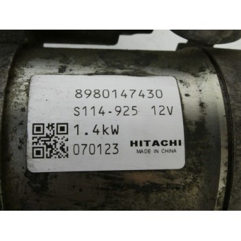 MOTORINO AVVIAMENTO - OPEL ASTRA H - 1,7 CDTI - 74KW - ANNO 2007 - 2010 - HITACHI - COD 8980147430