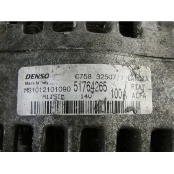 ALTERNATORE - FIAT BRAVO 198 - 1,6 MJT - 88KW - ANNO 2007 - 2014 - DENSO - COD 51764265